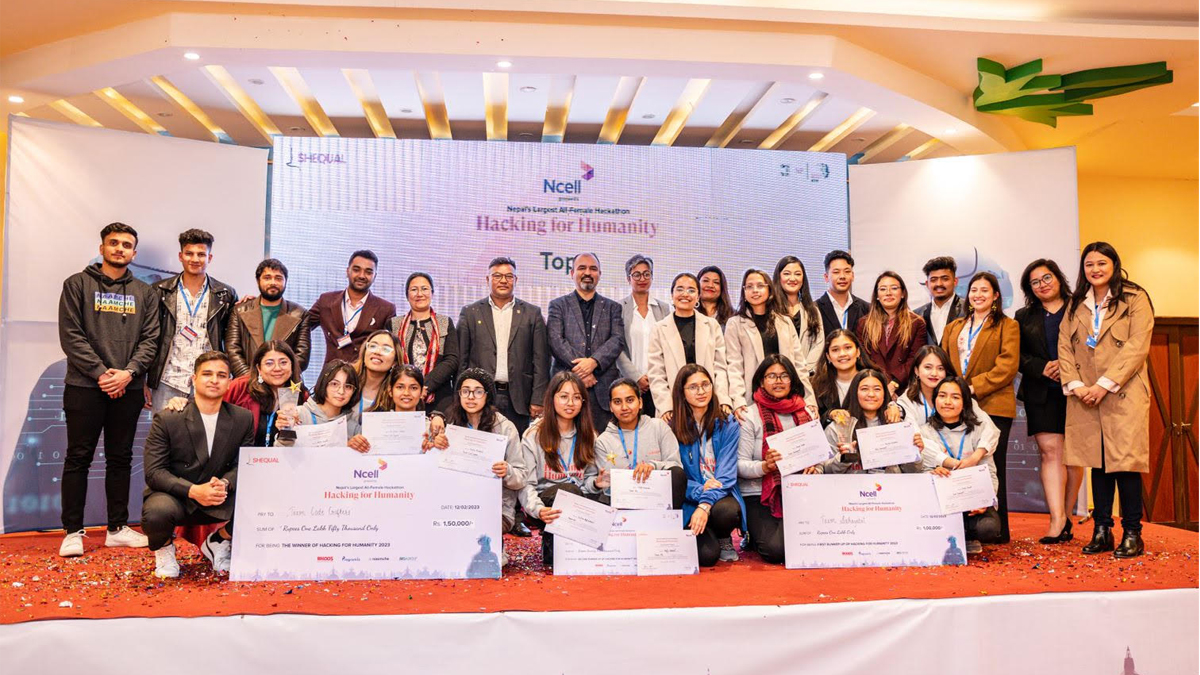 एनसेलको सहकार्यमा आयोजित  ‘ह्याकिंग फर ह्युम्यानिटी’ सम्पन्न
